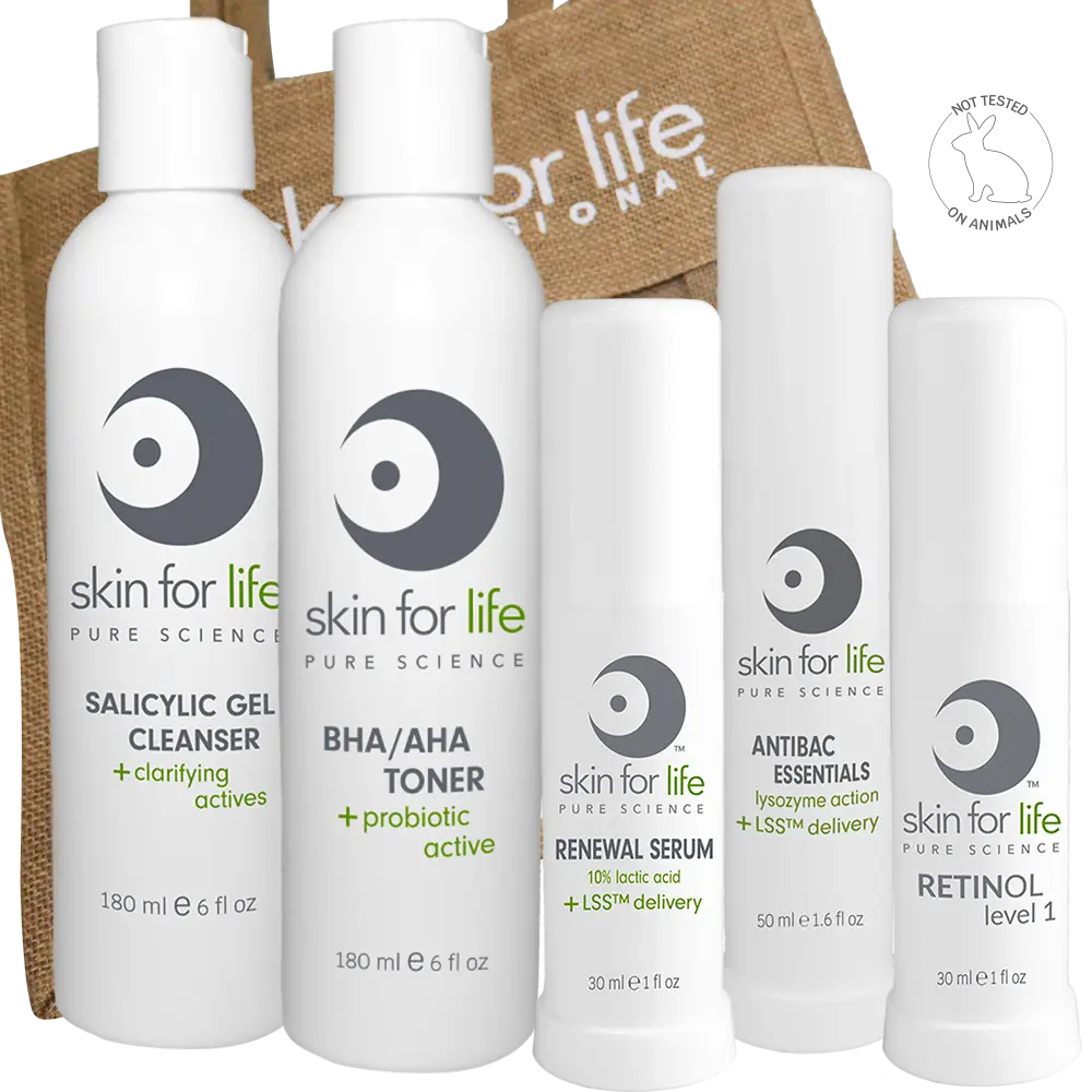Oily Acne Skin Care Kit balance, manage, and repair
